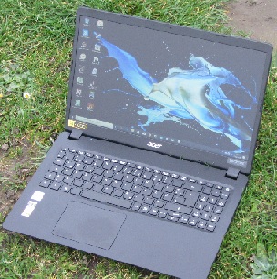 acer laptop outside
