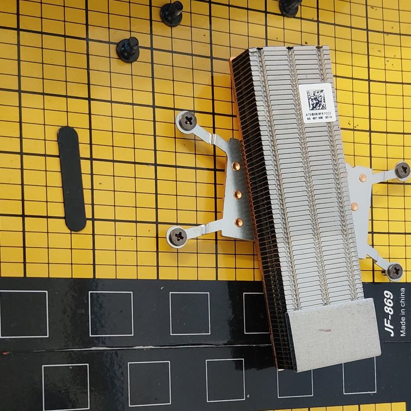 Heatsink removed for cleaning and new thermal paste – laptop and computer overheating fix, Christchurch